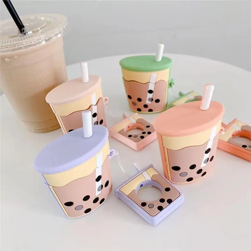 3D Bubble Tea Airpod Case