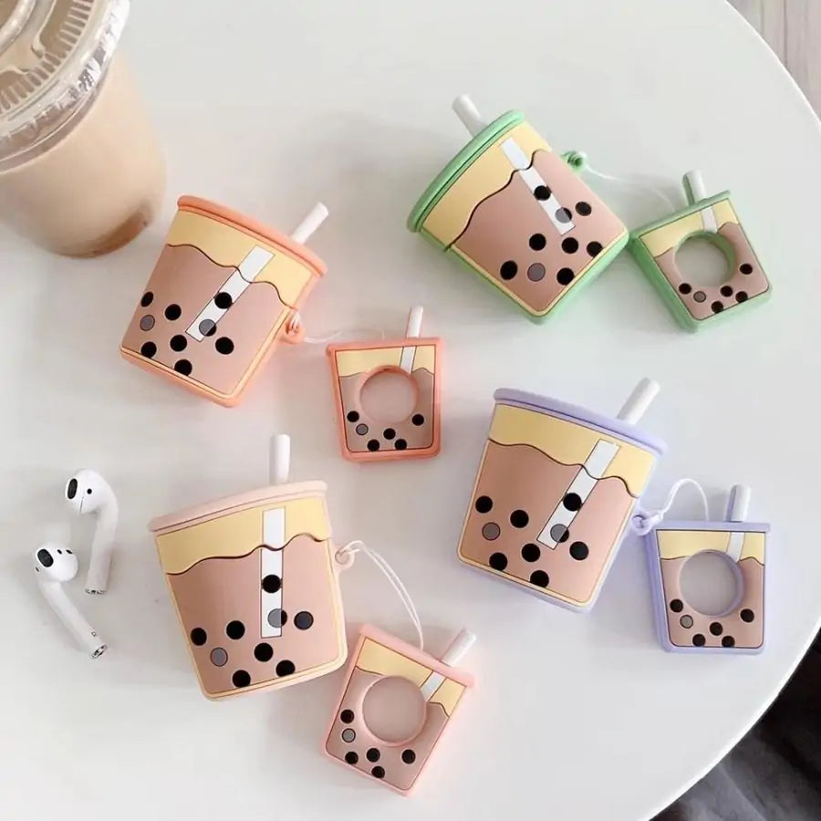 3D Bubble Tea Airpod Case