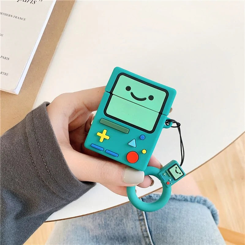 For AirPod 2 Case 3D Adventure Time Game Machine