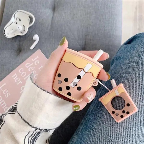 3D Bubble Tea Airpod Case